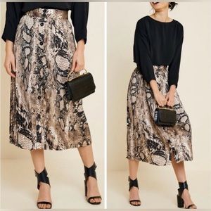 Hayden Snake Skin Midi Skirt
